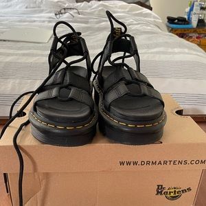 Dr. Martens Nartilla Gladiator Ankle Wrap Platform Sandals New - never worn SZ 6